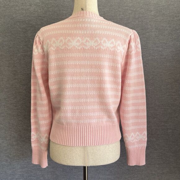 Palm Beach Lately x Sail to Sable Cardigan Sweater S Romantic Balletcore Preppy - Picture 6 of 13
